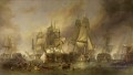 La bataille de Trafalgar par William Clarkson Stanfield